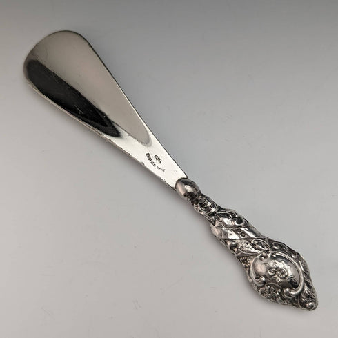 1915 British Antique Pure Silver Handle Shoehorn Shoehorn G and C Ltd